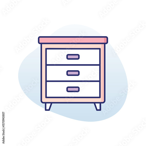 Nightstand vector icon