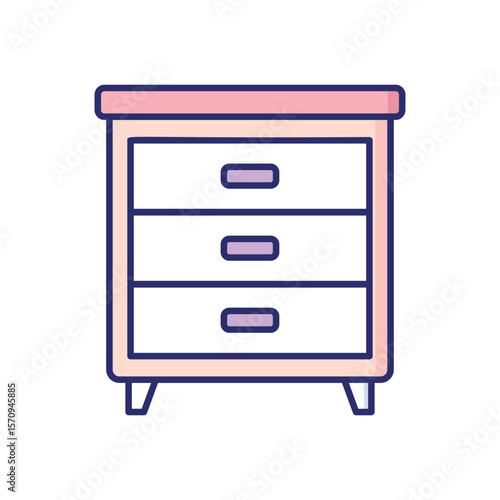 Nightstand vector icon