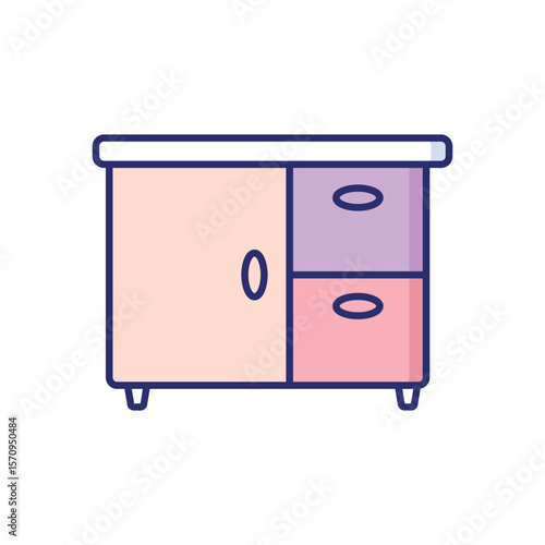Sideboard vector icon