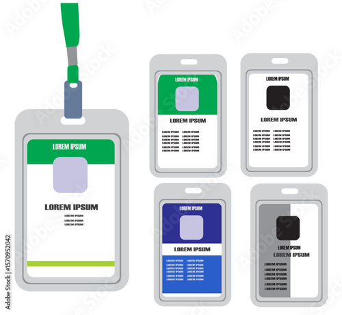 customize editable id card template concept 