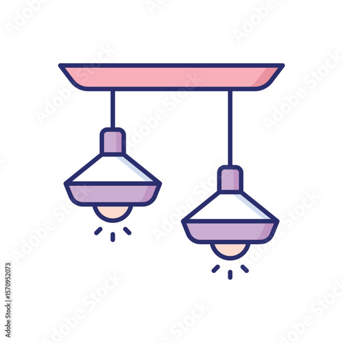 Ceiling Light vector icon