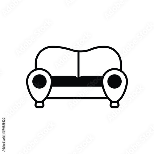 Sofa vector icon