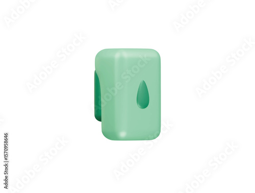 wall mounted soap dispenser icon 3d illustration render