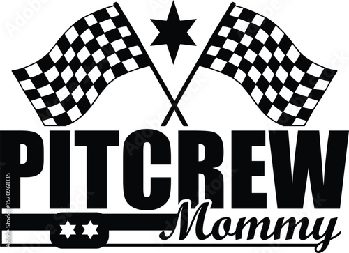 Pit crew mommy vector, Clipart, Silhouette, Vector, icons, illustration, design