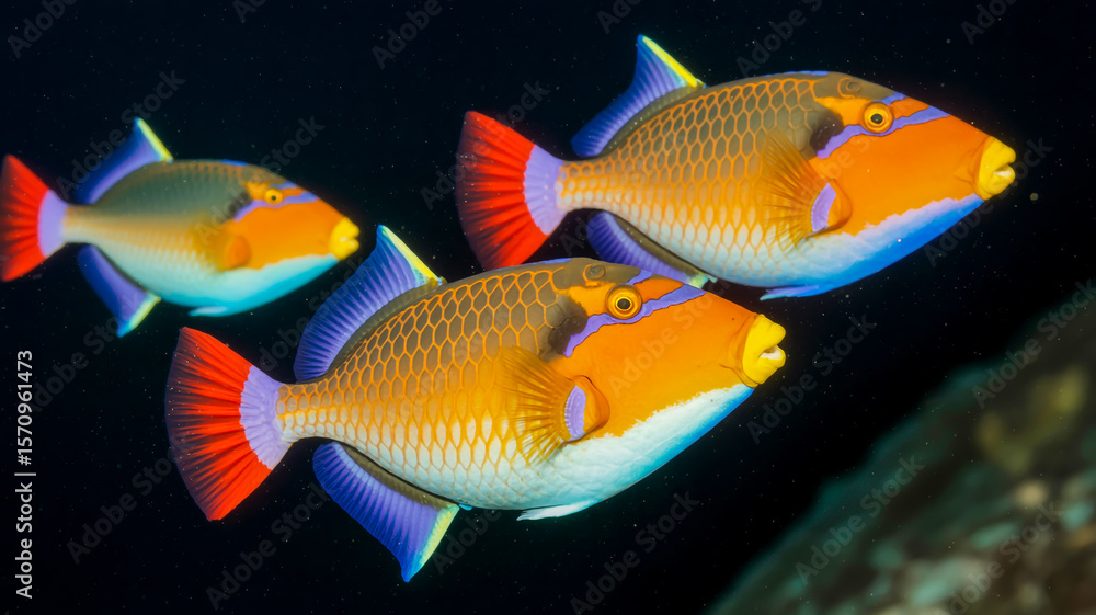 Fototapeta premium tropical fish in aquarium