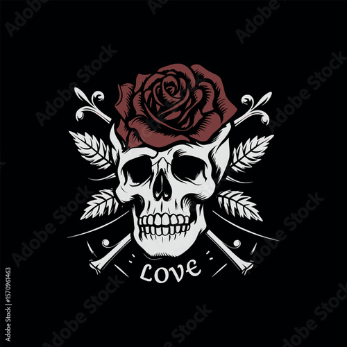 skull t shirt design