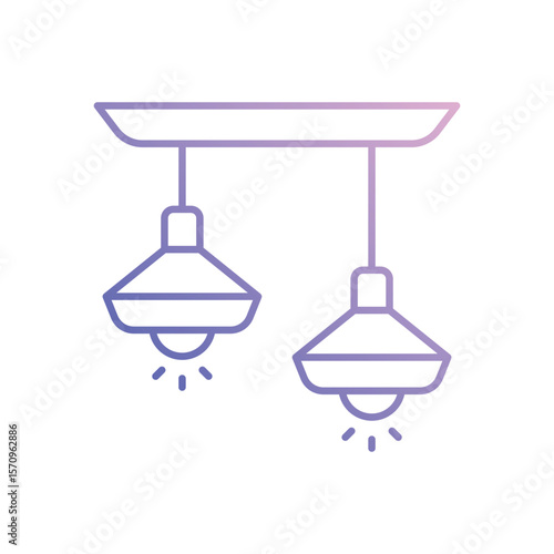 Ceiling Light vector icon