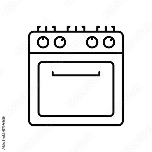 Gas Stove vector icon