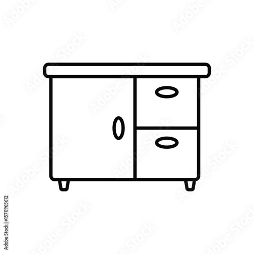 Sideboard vector icon