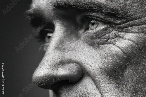 Close-up of Aging Face