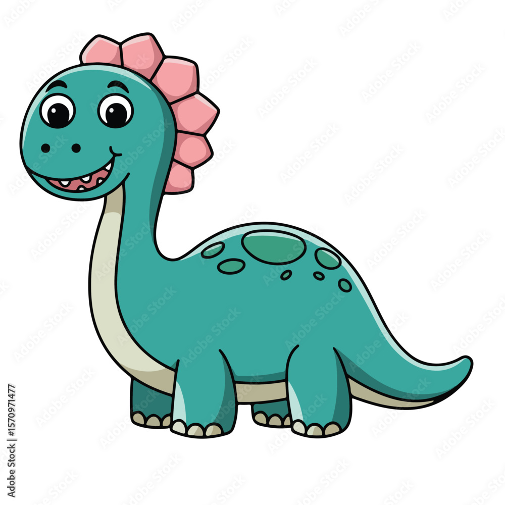 Sauropod dinosaur cartoon vector art Sauropod dinosaur cartoon vector art