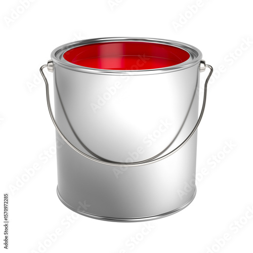 can with colour on white ba...