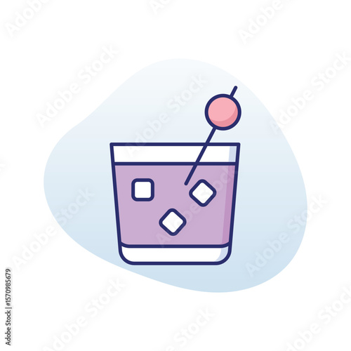 Black Russian vector icon