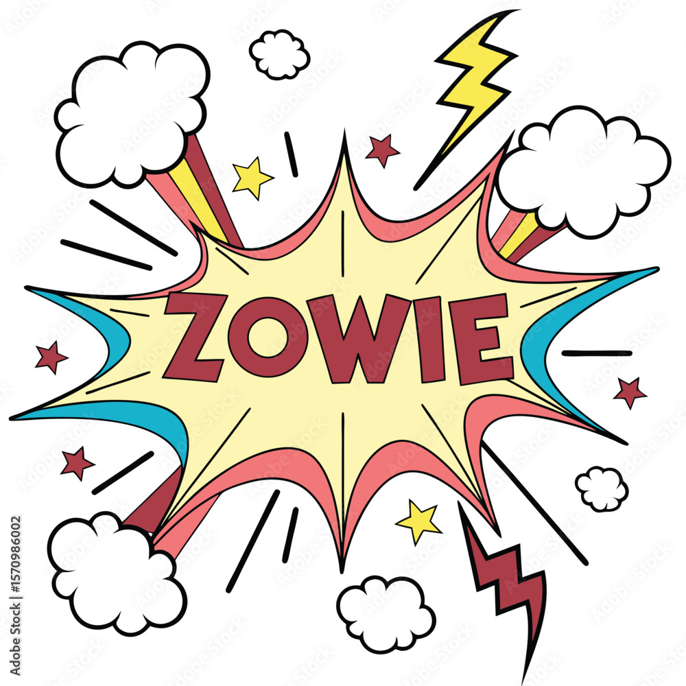 Colorful comic style speech bubble Colorful comic style speech bubble