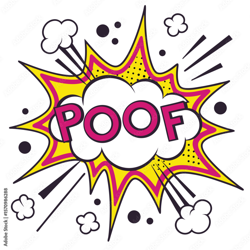 Colorful pop comic speech bubble Colorful pop comic speech bubble