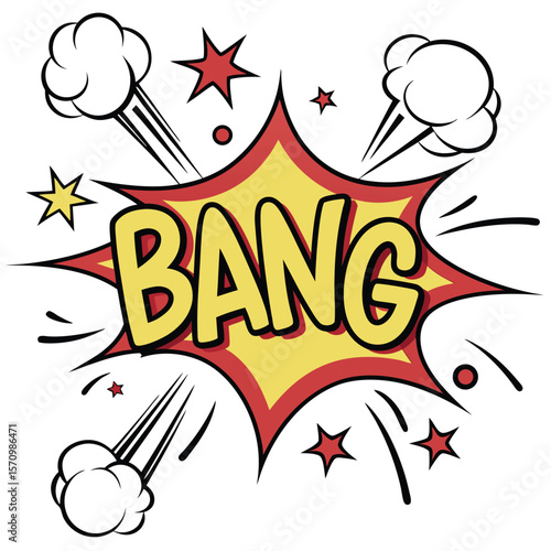 Comic bang graphic design