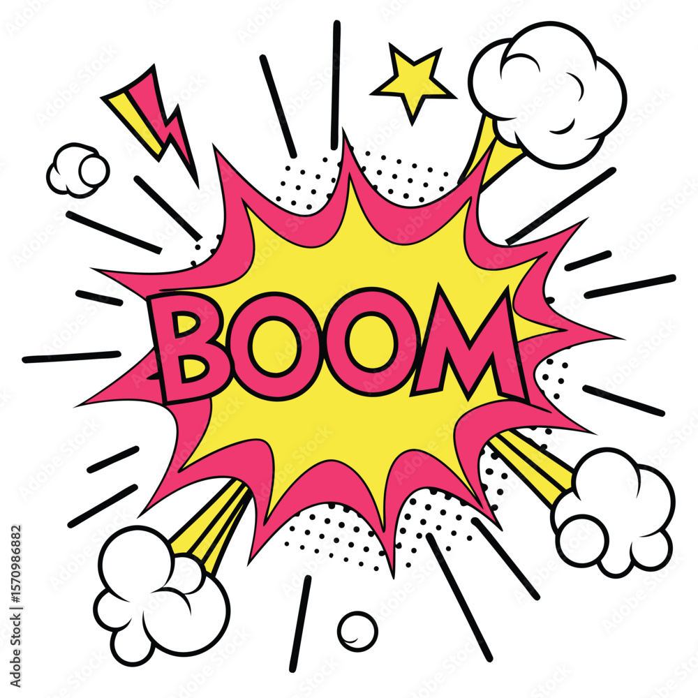Comic book explosion graphic design Comic book explosion graphic design