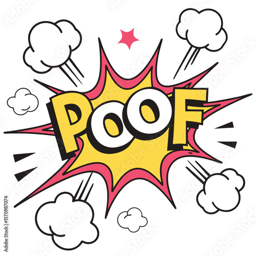 Comic book explosion graphic design