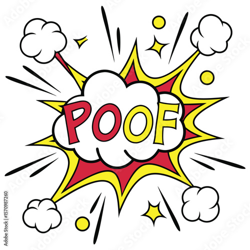 Comic book explosion sound effect graphic