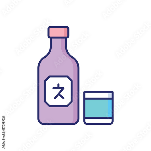 Soju  vector icon