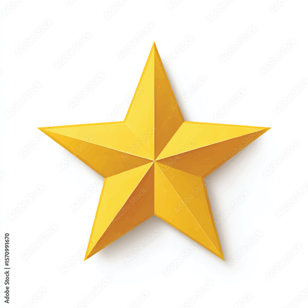 Obraz premium star isolated in White Background, star vector, Flat lay vector illustration