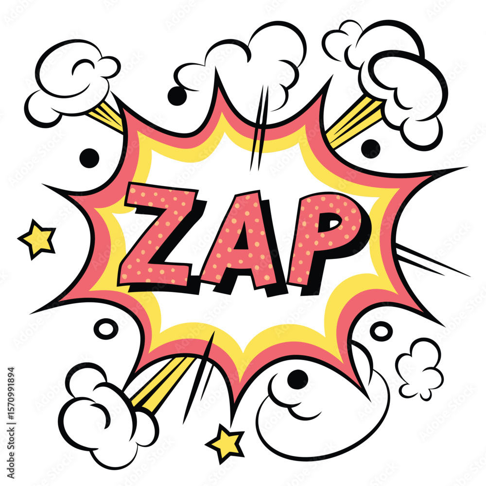 Comic book style speech bubble illustration Comic book style speech bubble illustration