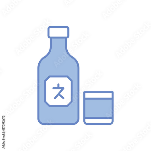 Soju  vector icon