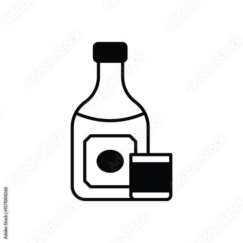 Alcoholic Drink vector icon