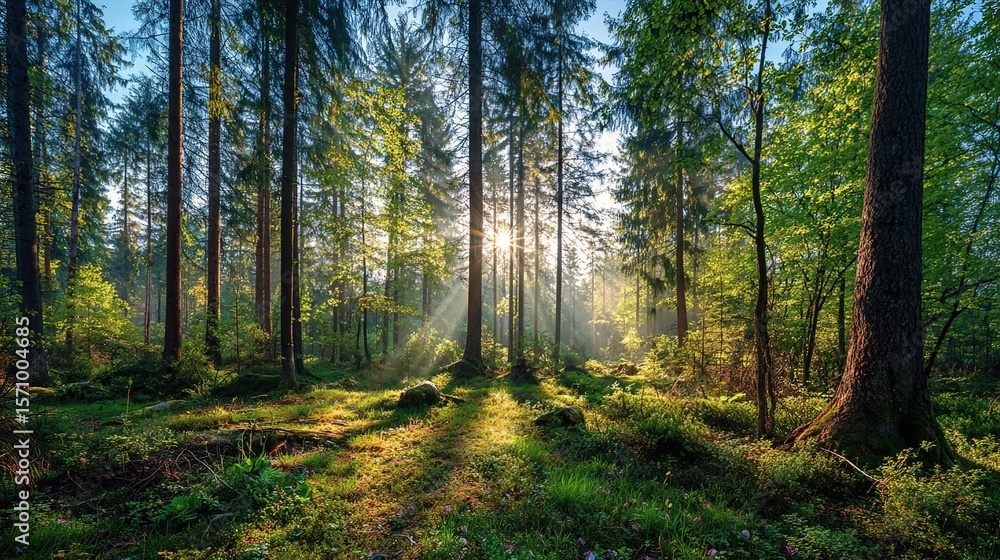 Fototapeta premium morning in the forest