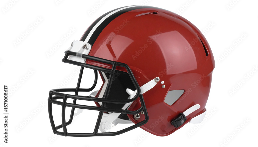 Fototapeta premium Football helmet isolated on transparent background