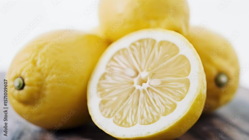 Fresh lemons close up Fresh lemons close up