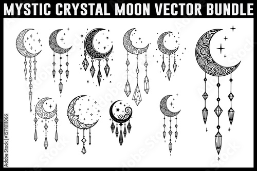 Mystical Witchy Celestial Vector Pack