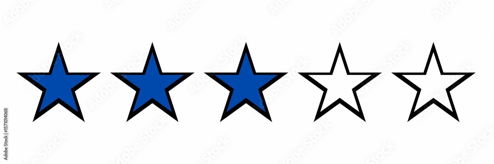 Obraz premium Customer review stars,one star,two stard,three stars,four stars,five stars, cutomer reviews sign,user experience best customer feedback,rating service, good client satisfaction,client satisfaction
