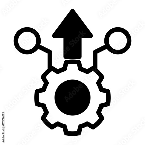 Workflow Efficiency Monitor from the Business Automation icon collection (Mixed Style)