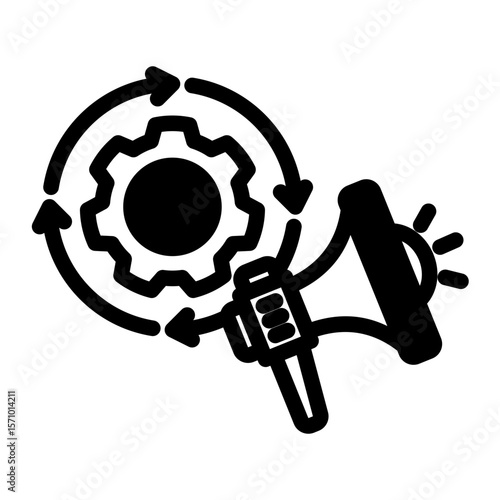 Automated Campaign Manager from the Business Automation icon collection (Mixed Style)