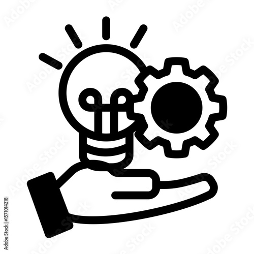 Innovative Problem Solver from the Business Automation icon collection (Mixed Style)