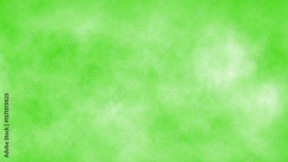 floating white fog overlay effect slowly moving on green screen background. Looping 4K