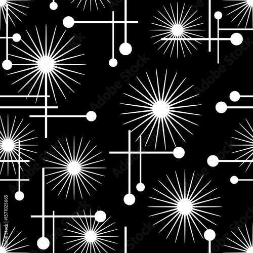 Dikişsiz soyut geometrik desen. Vektör çizimi.	