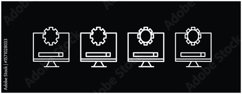 System update vector icon
