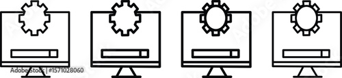 System update vector icon
