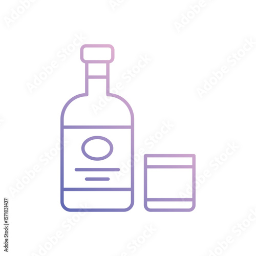 Vodka  vector icon