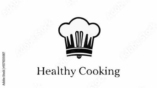 Illustration of a chef's hat with visible pleats and a band, symbolizing culinary expertise and cooking skills