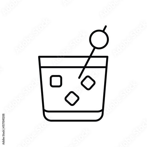 Black Russian vector icon