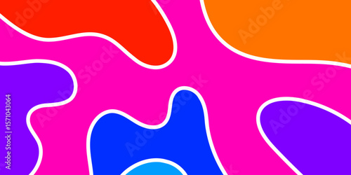 Abstract vibrant color shapes (4)