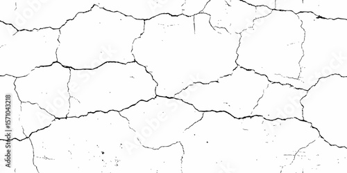 white textured wall with cracks and brick foundation, creating a distressed and some dark spots, textured appearance. it looks aged	