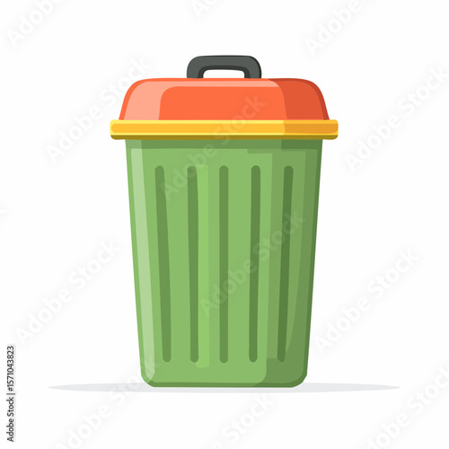 trash isolated on white