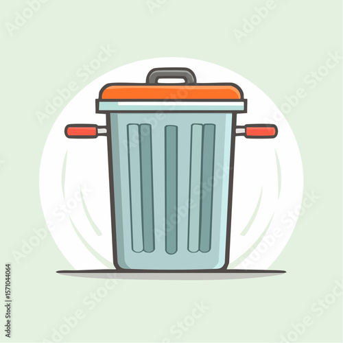 trash isolated on white