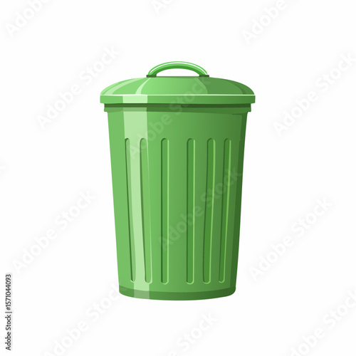 trash isolated on white