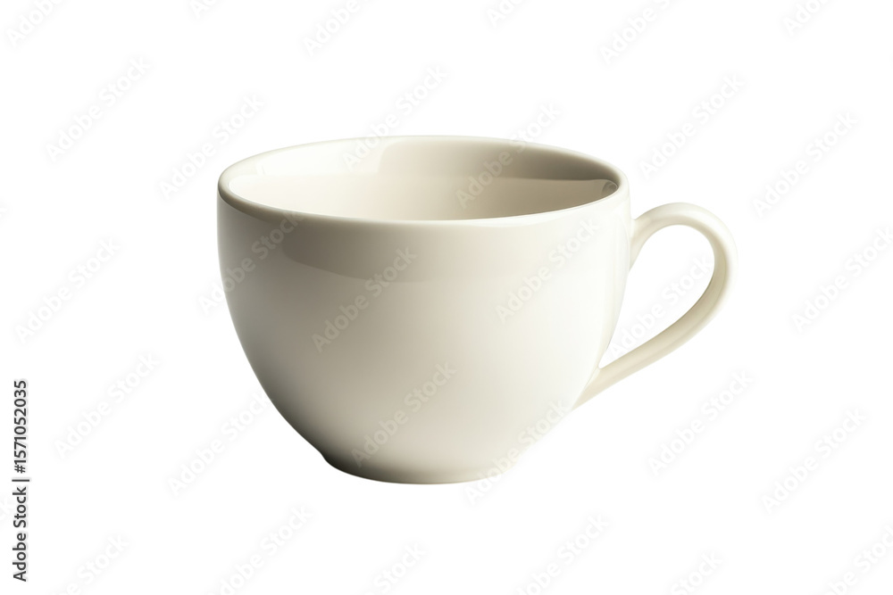 Ceramic Tea Cup Cream Colored Empty Cup Coffee Break Breakfast Kitchenware Drinkware Tableware on transparent background Ceramic Tea Cup Cream Colored Empty Cup Coffee Break Breakfast Kitchenware Drinkware Tableware on transparent background