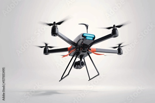 Drone race, FPV drones flying through obstacles, competition, sport. Innovation, commercial drone pilot training, contest